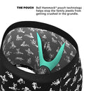 Shinesty Bare Back Bones Ball Hammock Pouch Underwear 2XL featuring skeleton print and supportive pouch design.