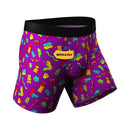 Shinesty Naughty Bears Ball Hammock Pouch Underwear Small featuring colorful gummy bear print and built-in fly.