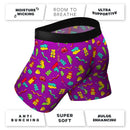 Shinesty Naughty Bears Ball Hammock Pouch Underwear Small featuring colorful gummy bear print and supportive pouch design.