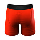 Shinesty Coney Islands Ball Hammock Pouch Underwear XL in bold red color, showcasing the back view of boxer briefs.