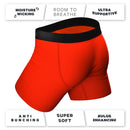 Shinesty Coney Islands Ball Hammock Pouch Underwear XL in vibrant red with features like moisture-wicking and ultra-supportive design.