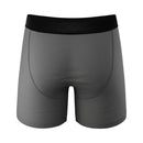 Shinesty Junk In The Trunk Elephant Ball Hammock Underwear M in gray color showcasing the back view with a black waistband.