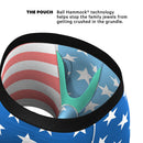Shinesty The Mascot American Flag Ball Hammock Underwear XS with supportive pouch technology for comfort.