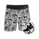 Shinesty Racy & Lacy Ball Hammock Pouch Underwear Small in playful lace-inspired print