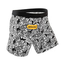 Shinesty Racy & Lacy Ball Hammock Pouch Underwear Small in playful lace-inspired print with a fly.