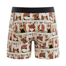 Shinesty Blackjack Ball Hammock Pouch Underwear With Fly 2XL featuring vintage playing card print design.