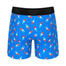 Shinesty Popsicle Stick Ball Hammock Pouch Underwear Small featuring a playful blue Popsicle Stick print.