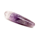 Dame Chakrubs Amethyst Original Wand hand-carved from pure amethyst for crystal pleasure and healing.