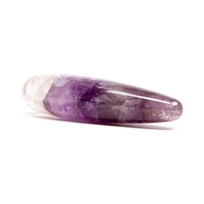 Dame Chakrubs Amethyst Original Wand made from pure amethyst for spiritual clarity and calm.