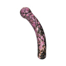 Chakrubs Anahata Curve Rhodonite Wand, hand-carved pleasure tool for emotional healing and heart chakra balance.
