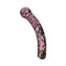 Chakrubs Anahata Curve Rhodonite Wand, hand-carved pleasure tool for emotional healing and heart chakra balance.