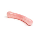 Chakrubs Heart Curve Rose Quartz Wand, hand-sculpted pleasure tool carved from pure rose quartz.