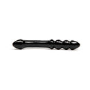 Chakrubs Xaga Viper Obsidian Wand, hand-carved black pleasure tool with distinctive ridges and curves.