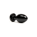 Chakrubs Xaga Root Obsidian Plug, a sleek black obsidian anal pleasure tool designed to awaken your root chakra.