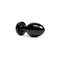 Chakrubs Xaga Root Obsidian Plug, a sleek black obsidian anal pleasure tool designed to awaken your root chakra.