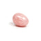 Chakrubs Heart Yoni Egg Rose Quartz non-drilled, pink crystal egg for pelvic floor strengthening and enhanced sensation.