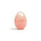 Chakrubs Heart Yoni Egg Rose Quartz drilled in a polished light pink design, ideal for pelvic floor strengthening and emotional healing.