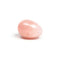 Chakrubs Heart Yoni Egg Rose Quartz drilled, a hand-carved rose quartz crystal egg for pelvic floor strength and emotional healing.