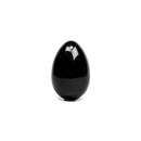 Chakrubs Xaga Yoni Egg Obsidian drilled, black obsidian yoni egg for pelvic floor strengthening.