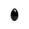 Chakrubs Xaga Yoni Egg Obsidian drilled, black obsidian yoni egg for pelvic floor strengthening.