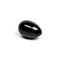 Chakrubs Xaga Yoni Egg Obsidian drilled, a polished black obsidian egg for pelvic floor strengthening and emotional grounding.