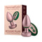 FemmeFunn Bougie Anal Plug Rose Gold with packaging, premium anodized aluminum for luxury anal play.