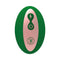 FemmeFunn Bougie Anal Plug Rose Gold shown in green with control buttons for luxury anal play.