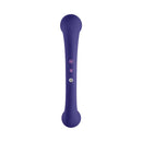 FemmeFunn Aluna Dual Stimulating Arc Vibrator Purple, dual-action massager with unique design and controls.