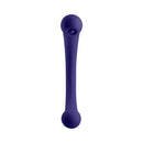 FemmeFunn Aluna Dual Stimulating Arc Vibrator Purple shown from above, highlighting its dual-ended design.
