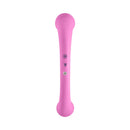 FemmeFunn Aluna Dual Stimulating Arc Vibrator Pink with dual ends and control buttons for customizable stimulation.