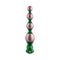 FemmeFunn Bougie Beads Rose Gold, elegant anal toy in rose gold and green for indulgent pleasure.