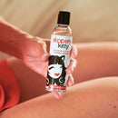 Slippery Kitty Silicone Lubricant 4 Oz in hand, showcasing premium silicone intimate lubricant for smooth indulgence.