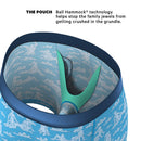 Shinesty Reverse Cloud Girl Ball Hammock Pouch Underwear L featuring Ball Hammock technology in blue cloud print.