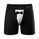 Shinesty Black Tuxedo Ball Hammock Pouch Underwear XL showcasing tuxedo design and ball hammock pouch.