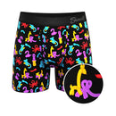 Shinesty Balloon Animal Ball Hammock Pouch Underwear XL featuring colorful balloon animal print and supportive design.