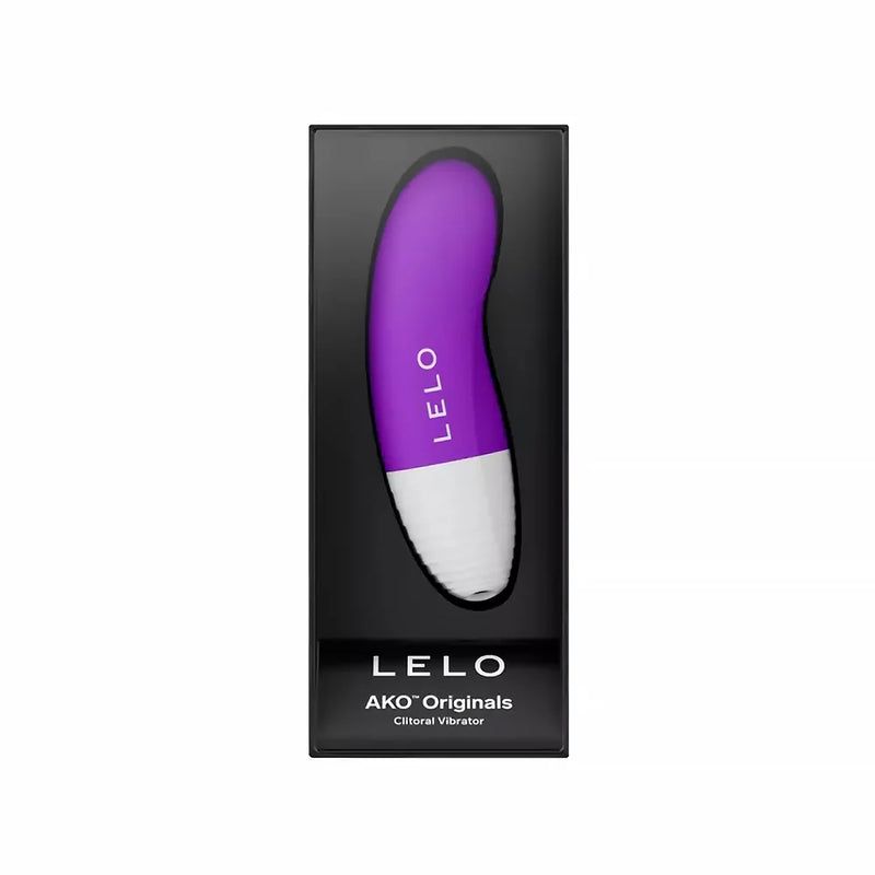 LELO AKO Originals Clitoral Vibrator in sleek packaging showcasing its compact design.