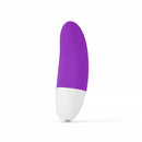 LELO AKO Originals Clitoral Vibrator in purple and white design, compact travel-friendly size.