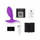 LELO SURFER Originals Prostate Massager with accessories including instructions, charging cable, and storage pouch.