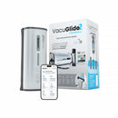 Vacuglide 2 By Autoblow Suction Milk Machine with packaging and smartphone interface showcasing features.