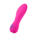 FemmeFunn Solia Flat Tip Bullet Vibrator Pink designed for full-surface stimulation with a slim flat profile.