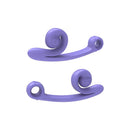SVibe Snail Curve Special Edition Vibrator Periwinkle in ergonomic design showcasing dual stimulation features.