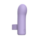 Adam & Eve Lust Loop Bullet Finger Vibe in soft purple silicone for intimate pleasure control.