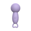 Adam & Eve Pleasure Pulse Mini Wand Vibe in purple, compact design with a rounded head for focused stimulation.