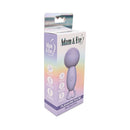 Adam & Eve Pleasure Pulse Mini Wand Vibe packaging featuring purple design and 10 vibration patterns.