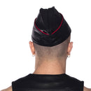 Prowler RED Triangle Cap Black and Red Medium 57cm worn from the back with contrasting black and red colors.