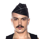 Prowler RED Triangle Cap Grey Extra Large showcased on a model with a mustache, highlighting its stylish design.