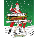 The Dirtiest Christmas Coloring Book Ever featuring naughty illustrations for adults, perfect for holiday fun.