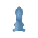 Svibe Snail Jovi Arc Couples Ring Blue Haze viewed from the front, showcasing its unique contoured design.