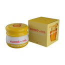 Sweetums Flavored Lip Balm Honey jar and packaging with honey flavor design.