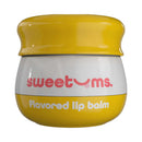 Sweetums Flavored Lip Balm Honey in a yellow jar for silky moisture and honey flavor.